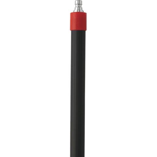 Skaft med vandgennemløb, Vikan, sort, PP/aluminium, 160 - 278 cm, isoleret gribestykke, gevind, Q - kobl - Sikkerhedsgiganten