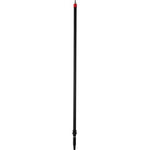 Skaft med vandgennemløb, Vikan, sort, PP/aluminium, 160 - 284 cm, isoleret gribestykke, gevind, slange - Sikkerhedsgiganten