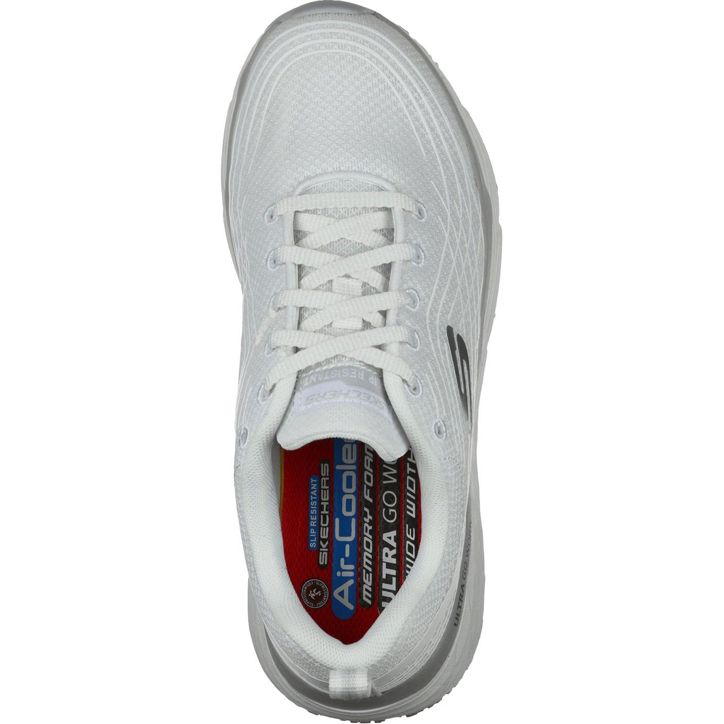 skechers max cushioning white