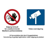 Skilt Adgang forbudt/Video 401611 - Sikkerhedsgiganten