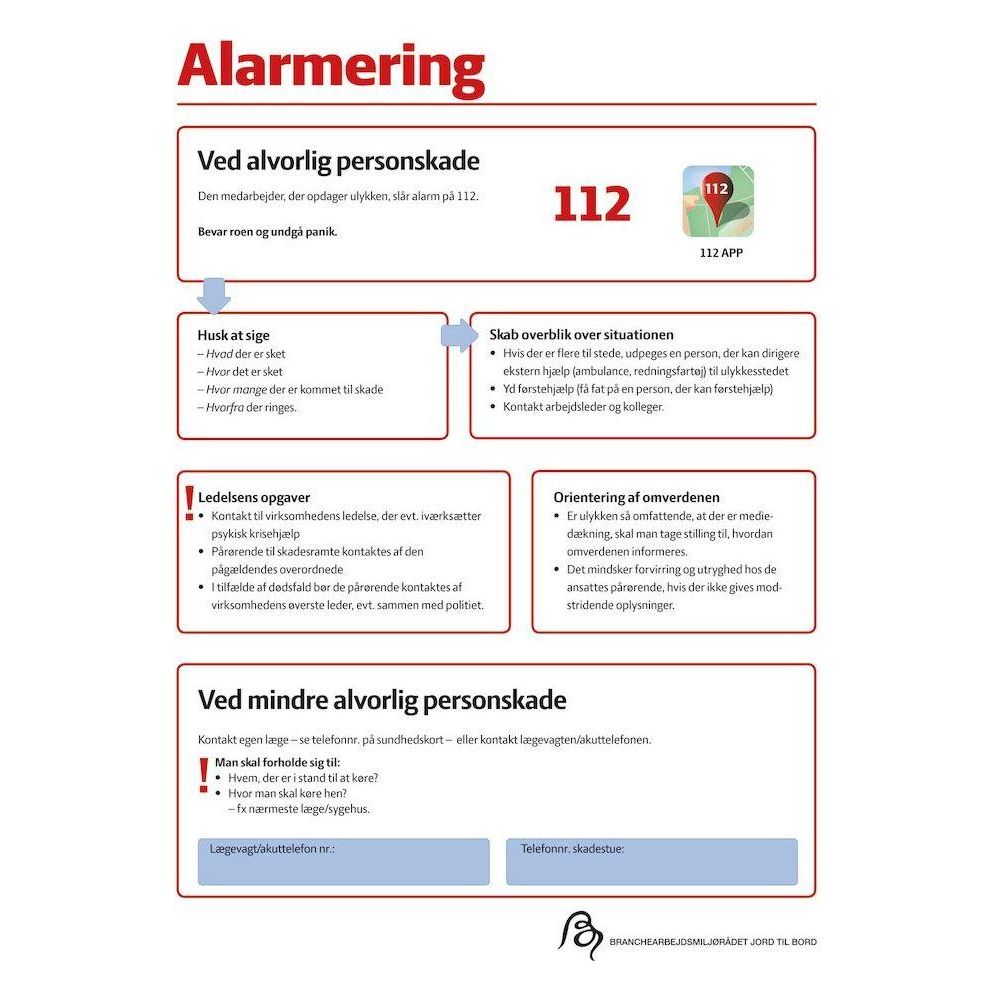 Skilt Alarmering 401680 - Sikkerhedsgiganten