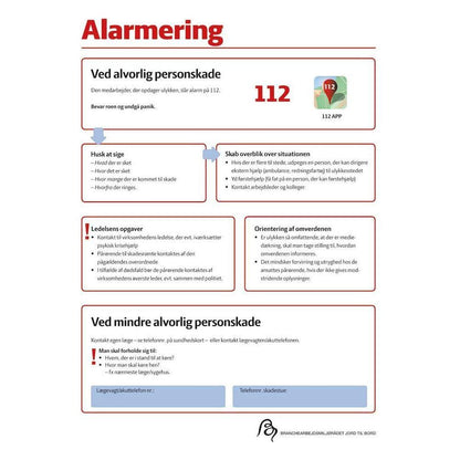 Skilt Alarmering 401680 - Sikkerhedsgiganten