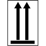 Skilt Arrow up etiket - Sikkerhedsgiganten