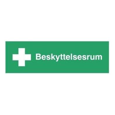 Skilt Beskyttelsesrum H411 - Sikkerhedsgiganten