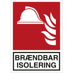 Skilt Brændbar isolering H493 - Sikkerhedsgiganten