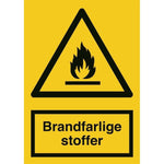 Skilt Brandfarlige stoffer A303 - Sikkerhedsgiganten