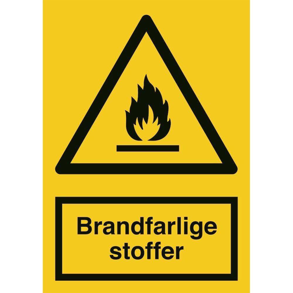 Skilt Brandfarlige stoffer A303 - Sikkerhedsgiganten