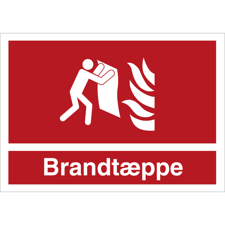 Skilt Brandtæppe - Sikkerhedsgiganten
