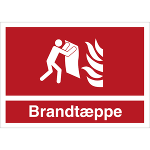 Skilt Brandtæppe - Sikkerhedsgiganten