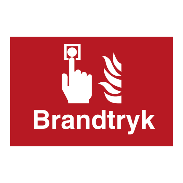 Skilt Brandtryk H477 - Sikkerhedsgiganten