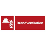 Skilt Brandventilation H484 - Sikkerhedsgiganten