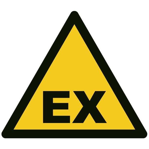 Skilt Eksplosionsfare EX A382 - Sikkerhedsgiganten