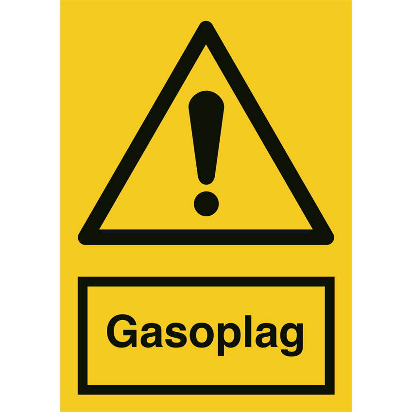 Skilt Gasoplag 400248 - Sikkerhedsgiganten
