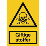 Skilt Giftige stoffer A305 - Sikkerhedsgiganten