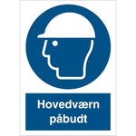 Skilt Hovedværn påbudt P203 - Sikkerhedsgiganten