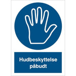Skilt Hudbeskyttelse påbudt P207 - Sikkerhedsgiganten