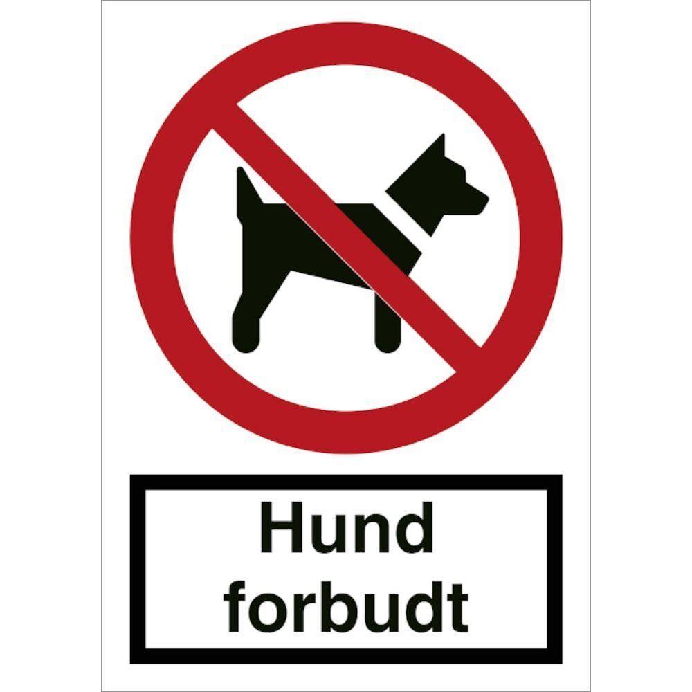 Skilt Hund forbudt F126 - Sikkerhedsgiganten