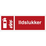 Skilt Ildslukker - Sikkerhedsgiganten
