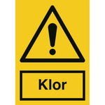Skilt Klor 400250 - Sikkerhedsgiganten