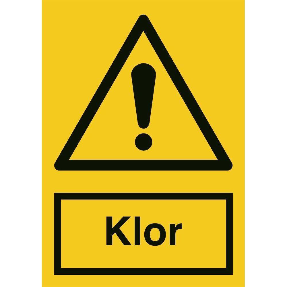 Skilt Klor 400250 - Sikkerhedsgiganten
