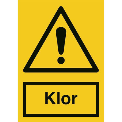 Skilt Klor 400250 - Sikkerhedsgiganten