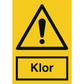 Skilt Klor 400250 - Sikkerhedsgiganten