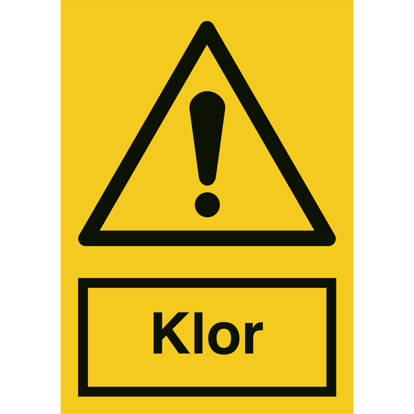 Skilt Klor 400250 - Sikkerhedsgiganten