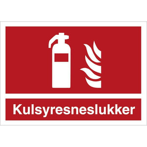 Skilt Kulsyresneslukker H448 - Sikkerhedsgiganten