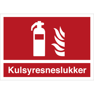 Skilt Kulsyresneslukker H448 - Sikkerhedsgiganten