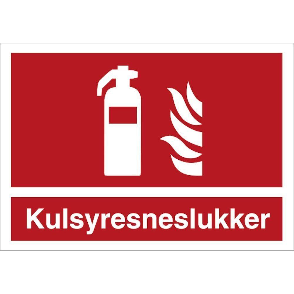 Skilt Kulsyresneslukker H448 - Sikkerhedsgiganten