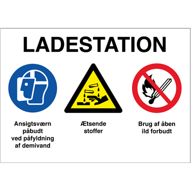 Skilt Ladestation 401610 - Sikkerhedsgiganten