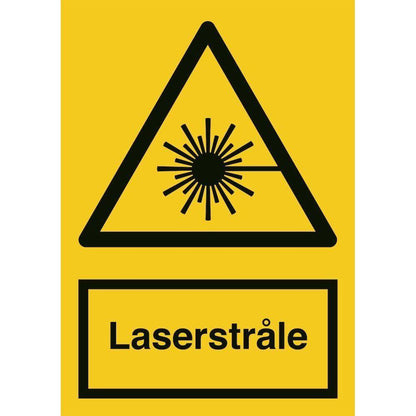 Skilt Laserstråle A307 - Sikkerhedsgiganten