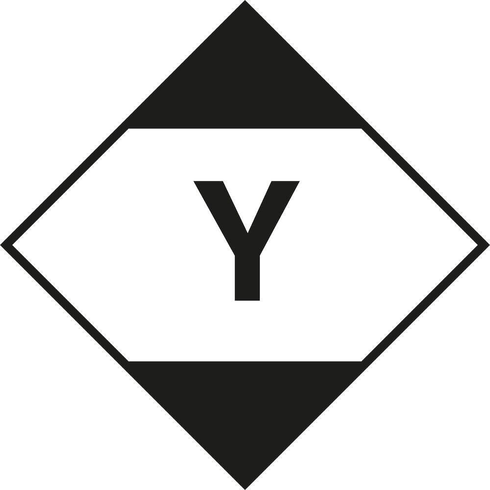 Skilt Limited Quantity. Y fareseddel - Sikkerhedsgiganten
