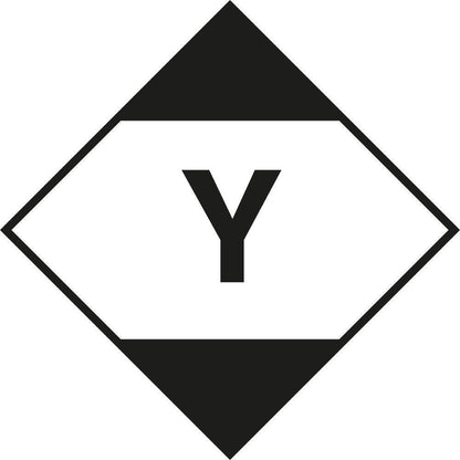 Skilt Limited Quantity. Y fareseddel - Sikkerhedsgiganten