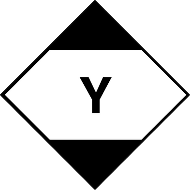 Skilt Limited Quantity. Y fareseddel - Sikkerhedsgiganten
