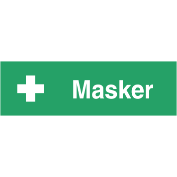 Skilt Masker H408 - Sikkerhedsgiganten