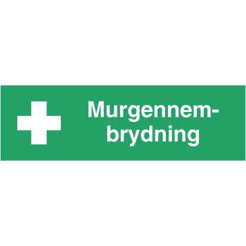 Skilt Murgennembrydning H410 - Sikkerhedsgiganten