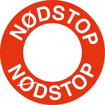 Skilt Nødstop ring - Sikkerhedsgiganten