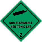 Skilt Non - flammable Non - toxic gas kl. 2 fareseddel - Sikkerhedsgiganten