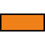Skilt Orange ADR fareseddel u/tekst - Sikkerhedsgiganten
