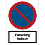 Skilt Parkering forbudt - Sikkerhedsgiganten