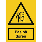 Skilt Pas på døren - Sikkerhedsgiganten