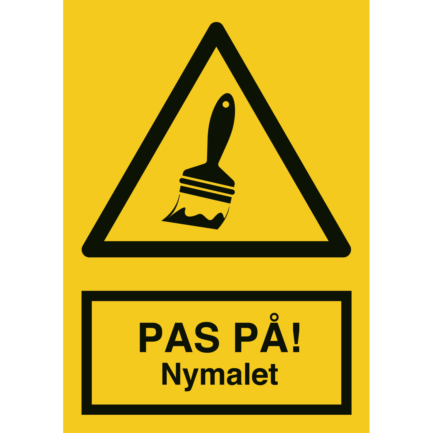 Skilt Pas på Nymalet - Sikkerhedsgiganten