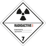 Skilt Radioactive kl. 7 fareseddel - Sikkerhedsgiganten