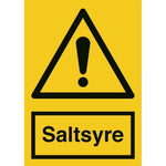 Skilt Saltsyre - Sikkerhedsgiganten