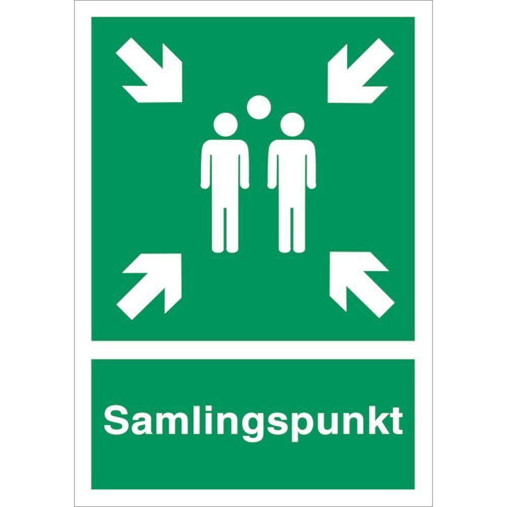 Skilt Samlingspunkt - Sikkerhedsgiganten
