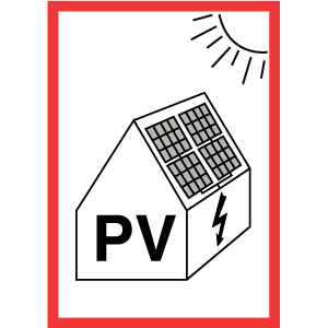 Skilt Solcelle 401696 - Sikkerhedsgiganten