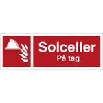 Skilt Solceller på tag H479 - Sikkerhedsgiganten