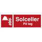 Skilt Solceller på tag H479 - Sikkerhedsgiganten