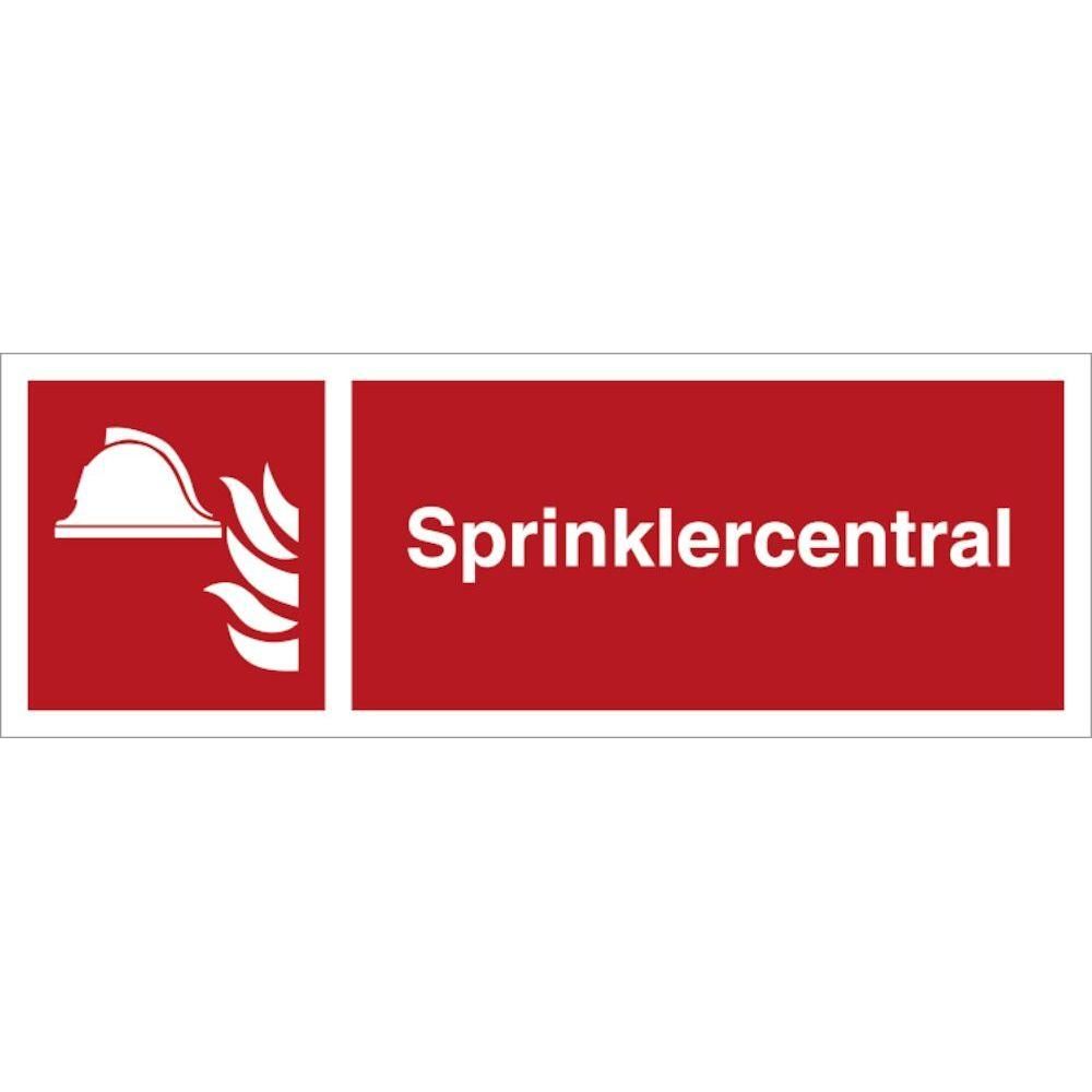 Skilt Sprinklercentral - Sikkerhedsgiganten